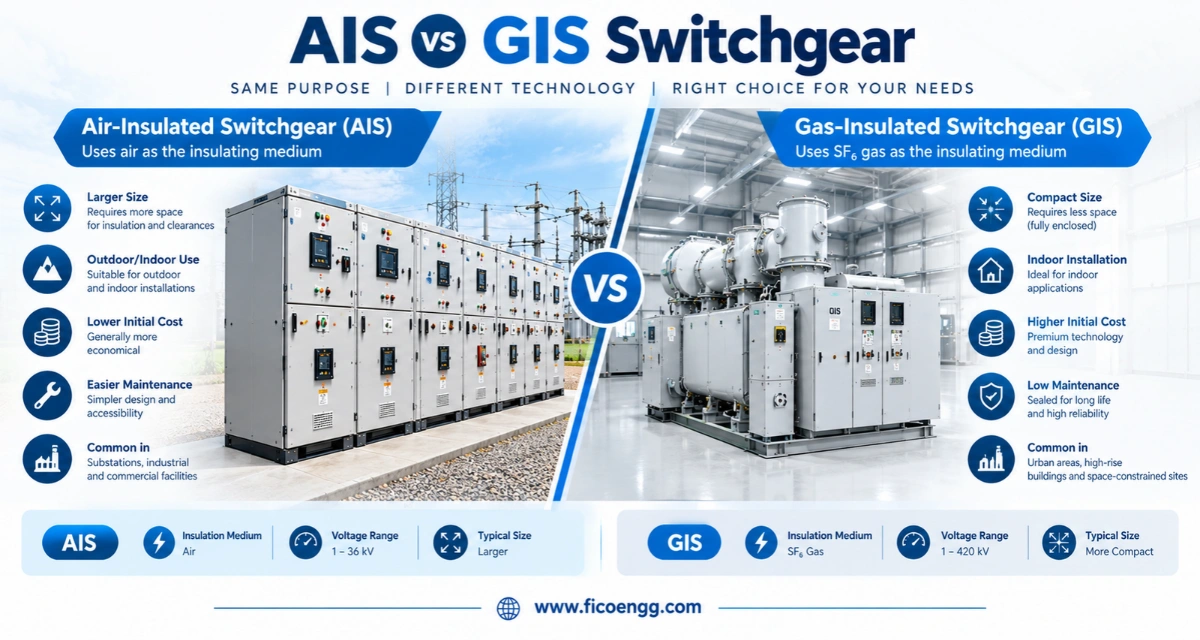 ais vs gis switchgear comparison
