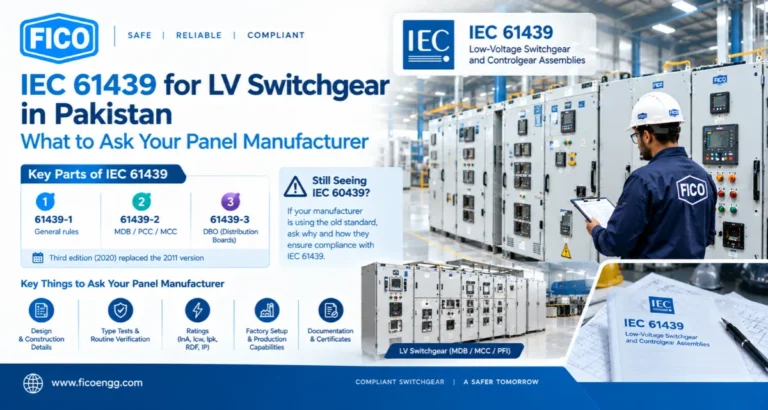 IEC 61439 for LV Switchgear in Pakistan