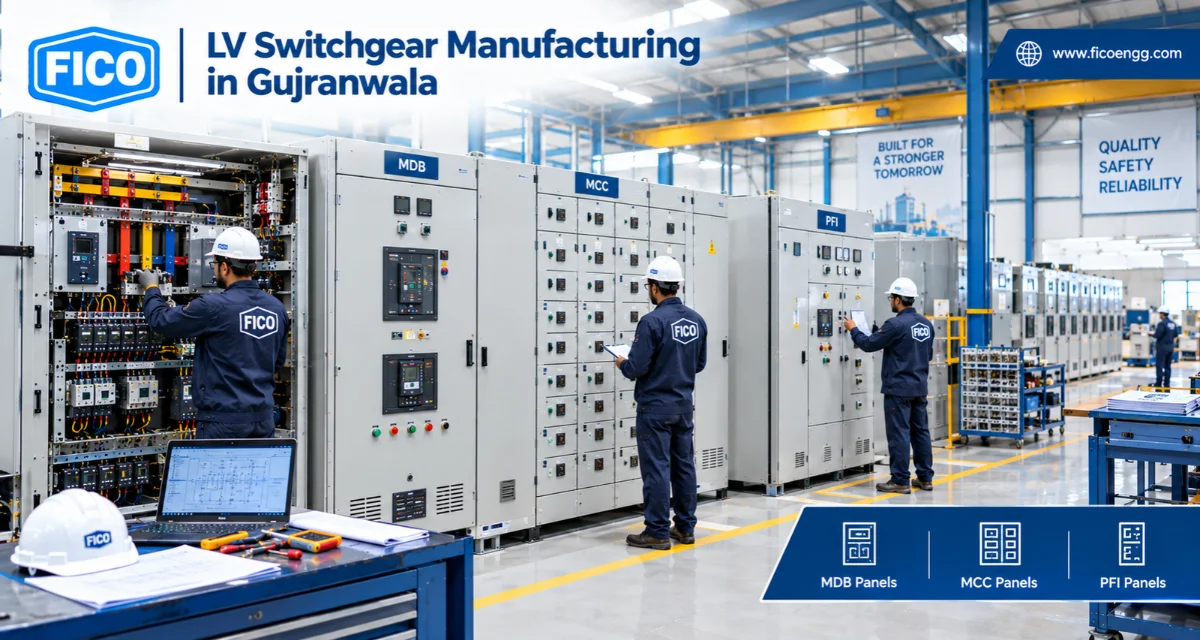 LV switchgear panel manufacturing in Gujranwala Pakistan